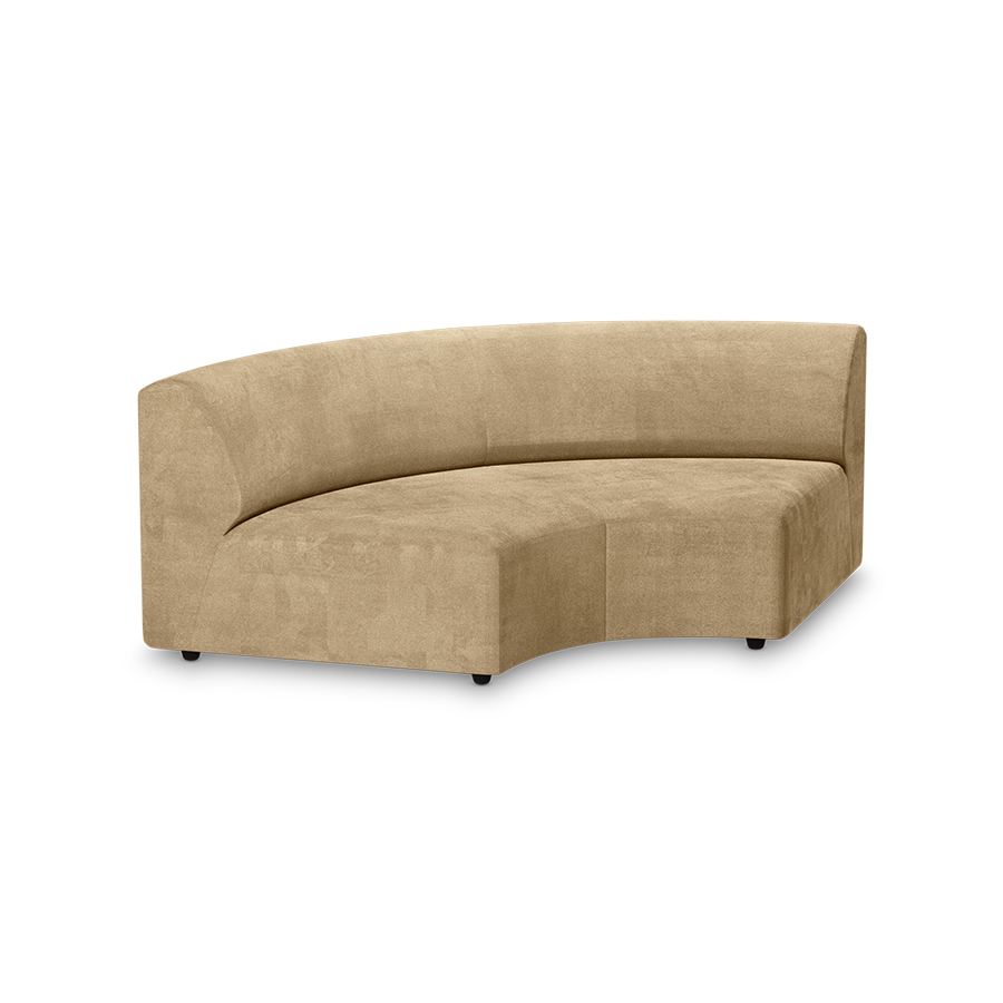 Jax couch: element hocker, royal velvet, cream | HKLIVING
