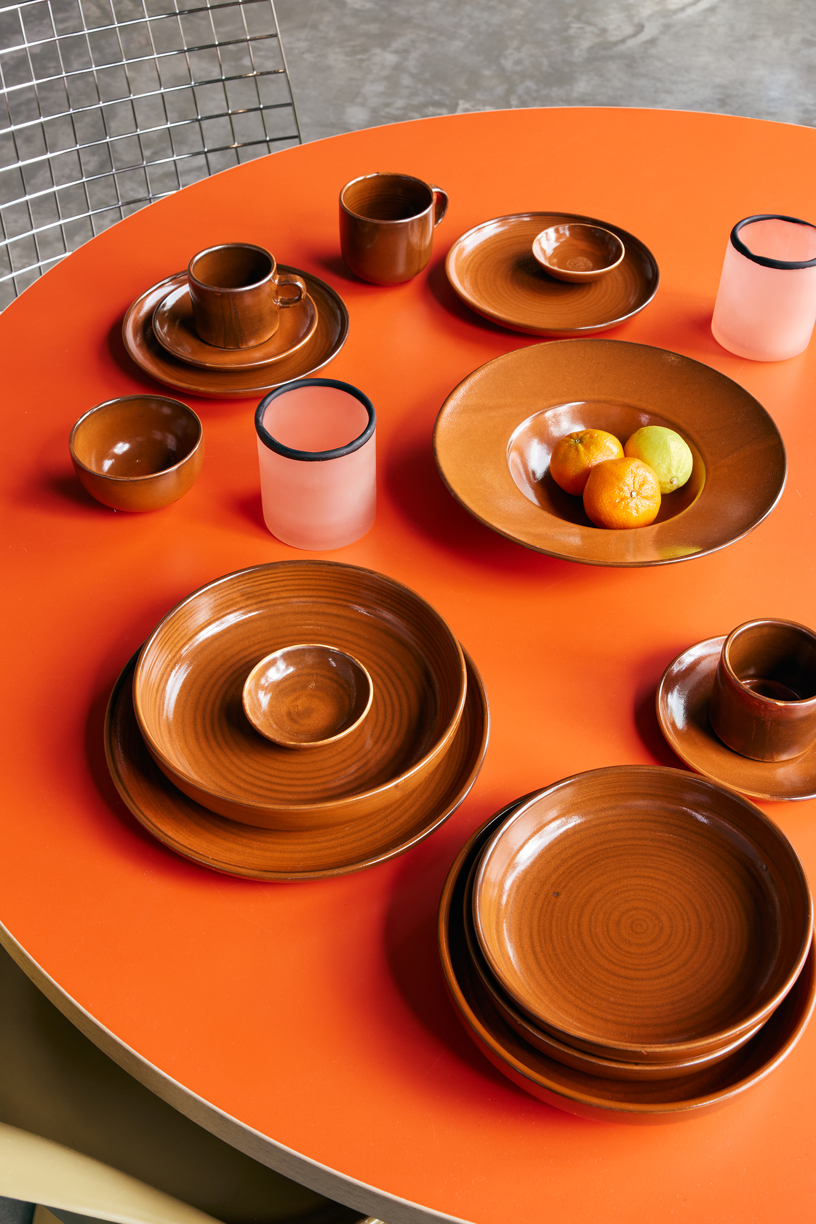 Chef ceramics: pasta plate, burned orange | HKLIVING