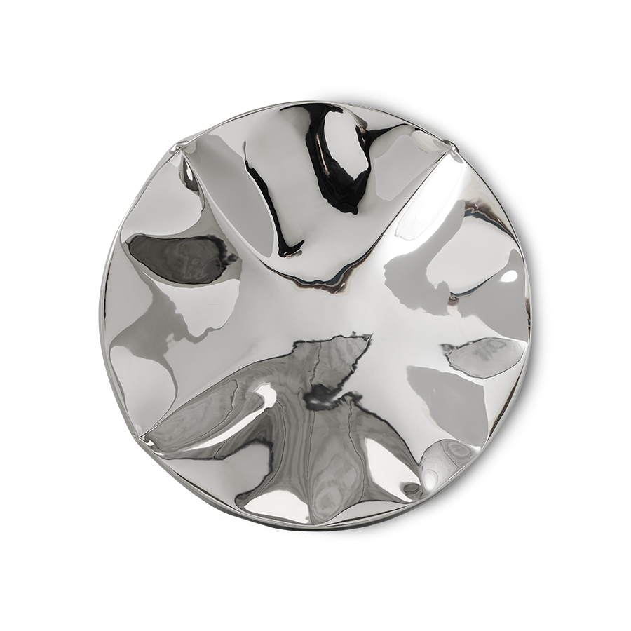 Dent wall sculpture, chrome | HKLIVING
