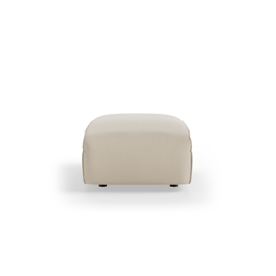 FLAKE couch: element hocker small, corduroy rib, hay