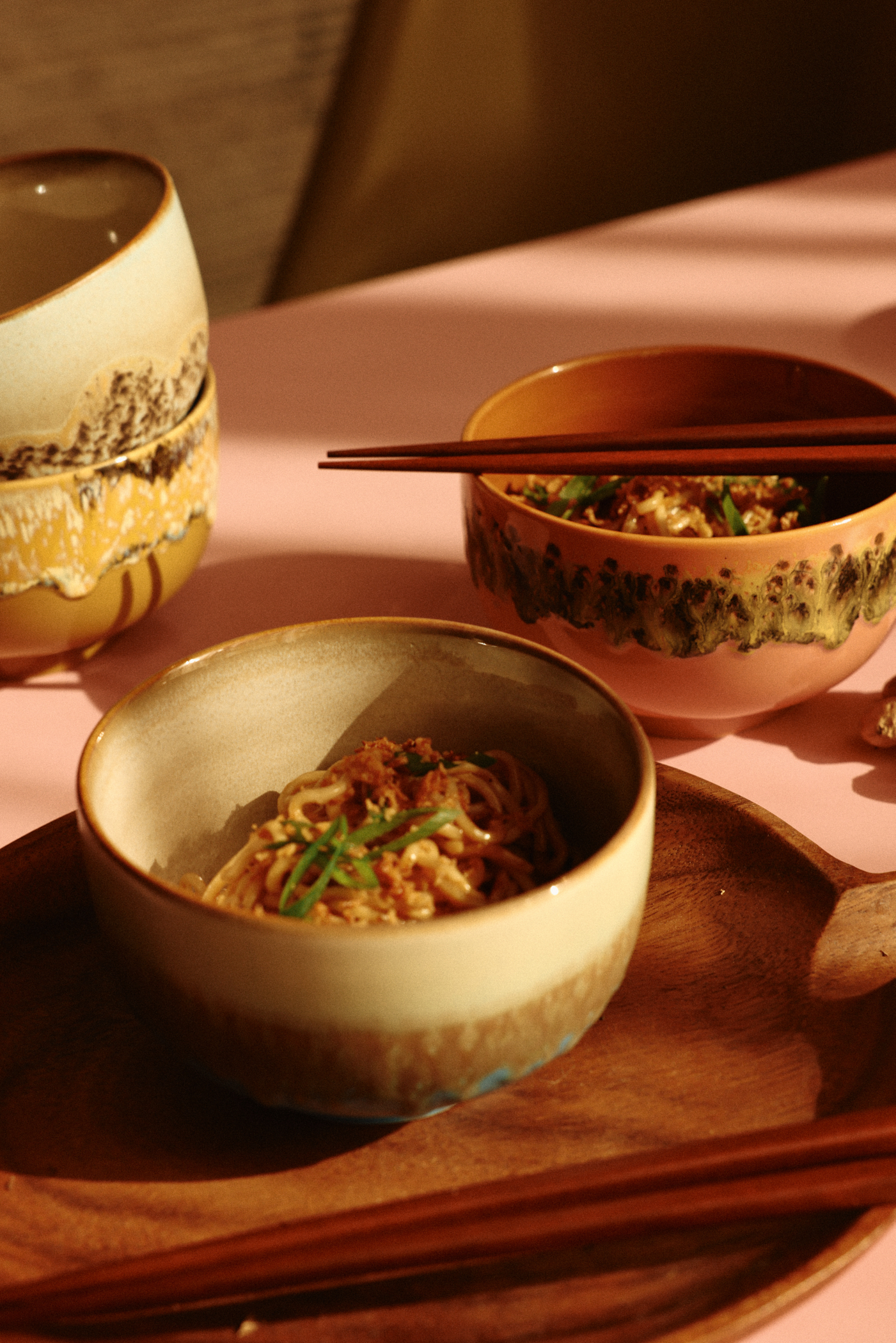 70s ceramics: noodle bowls seabreeze (set of 4) | HKLIVING