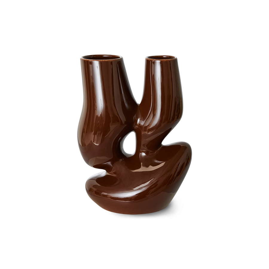 Ceramic vase organic espresso L | HKLIVING Ceramic vase organic espresso L | HKLIVING