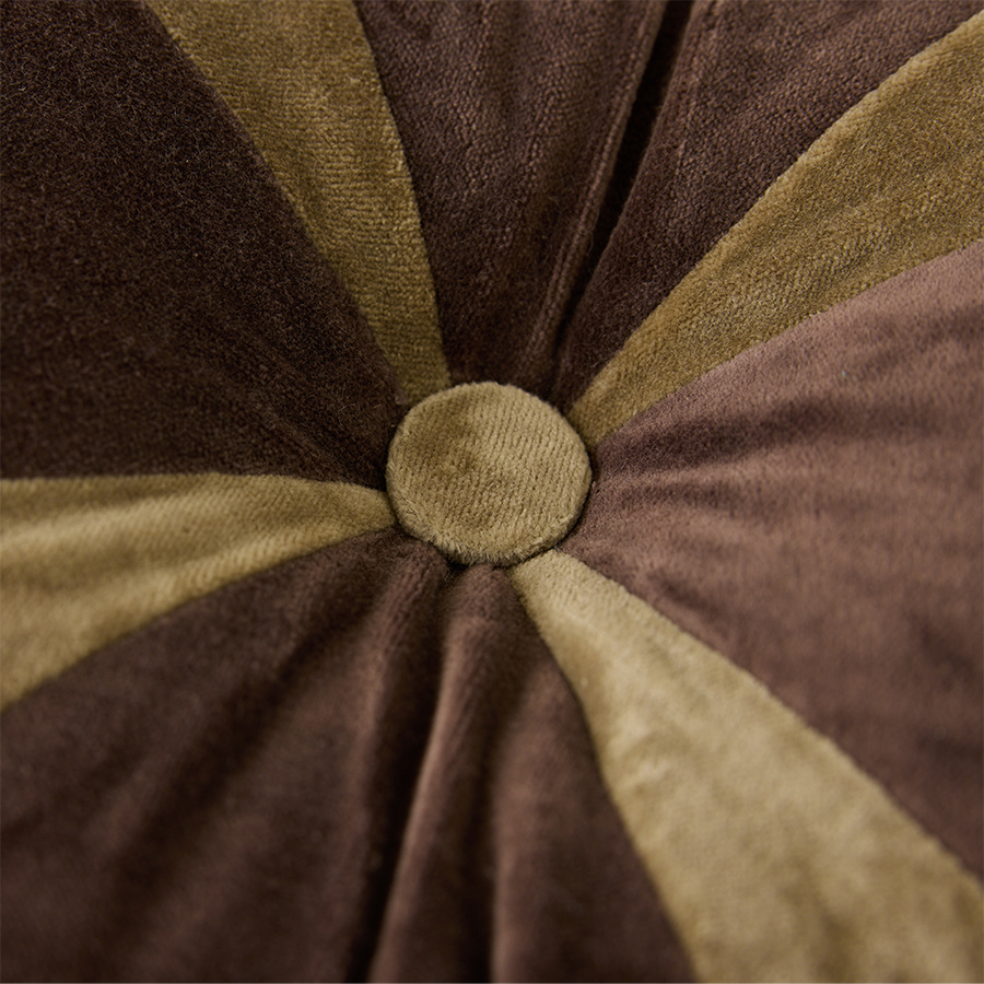 Velvet brown cushion (50x30cm) | HKLIVING