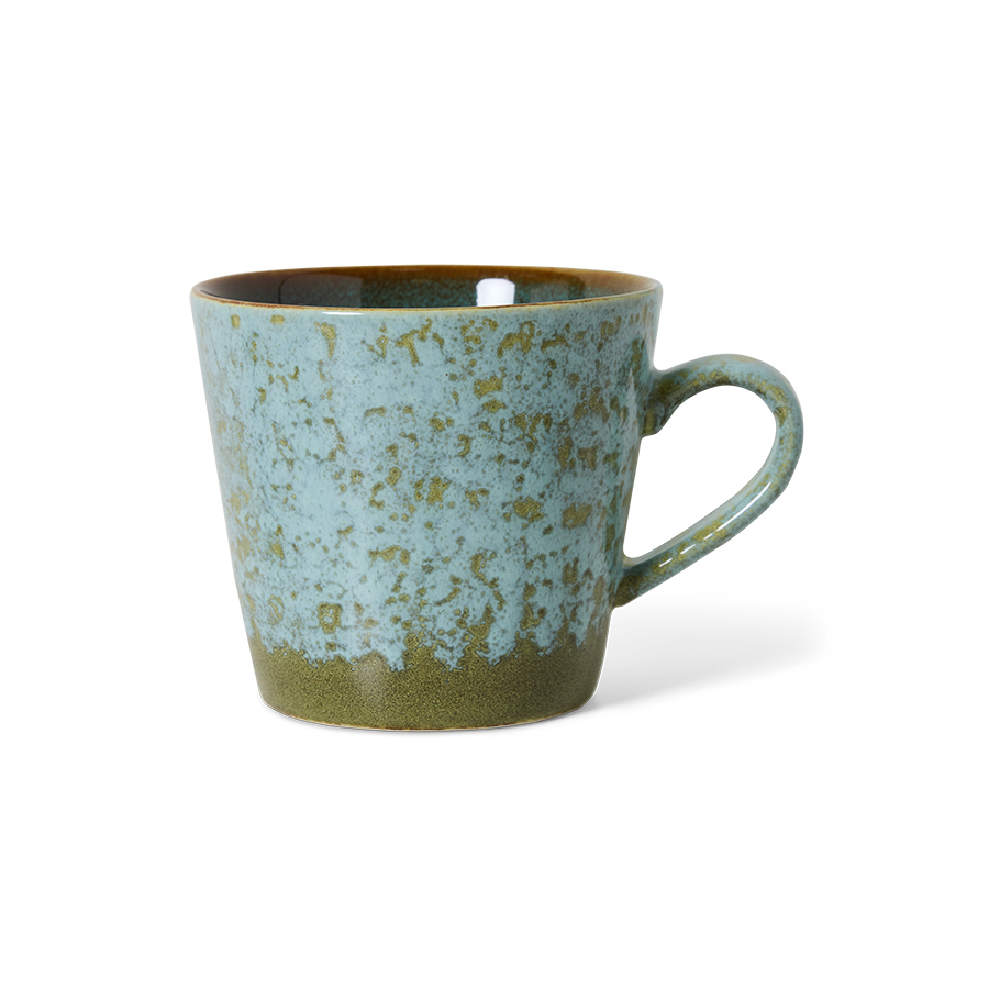 70s ceramics: cappuccino mug, verdigris | HKLIVING