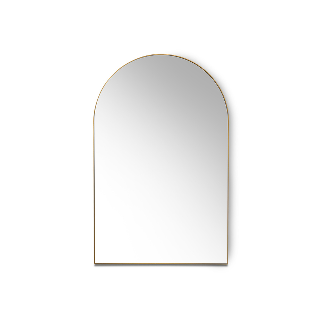 Arch wall mirror brass | HKLIVING
