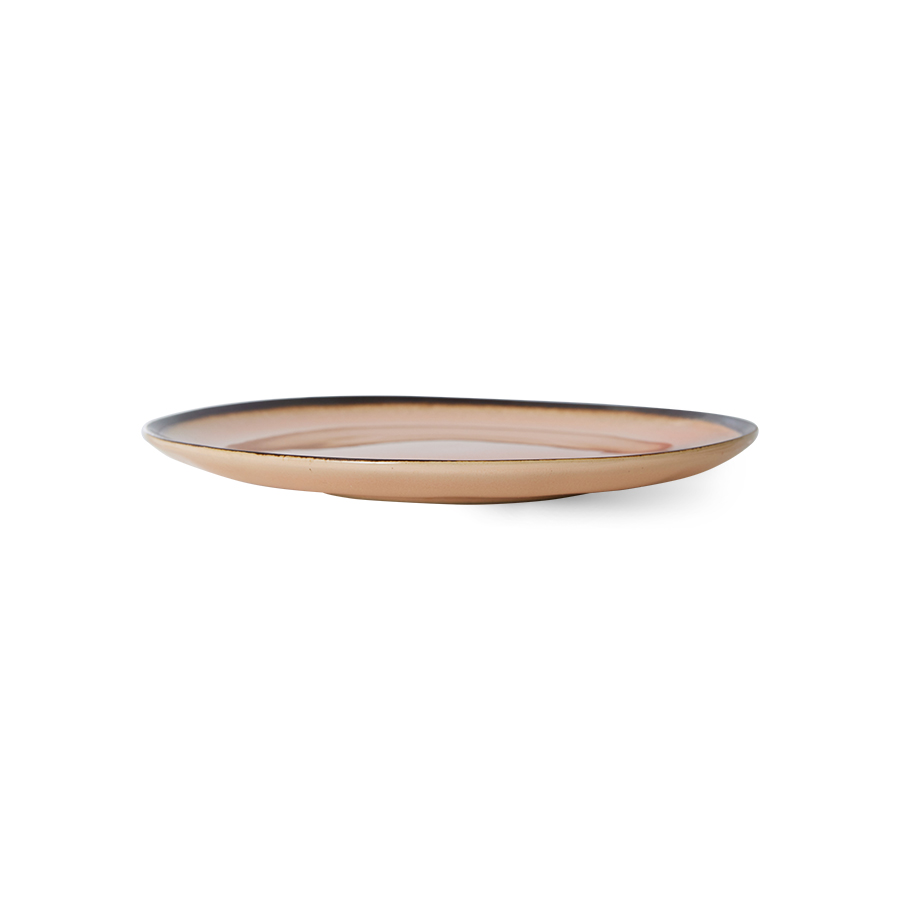 70s ceramics: dessert plates, horizon (set of 2) | HKLIVING