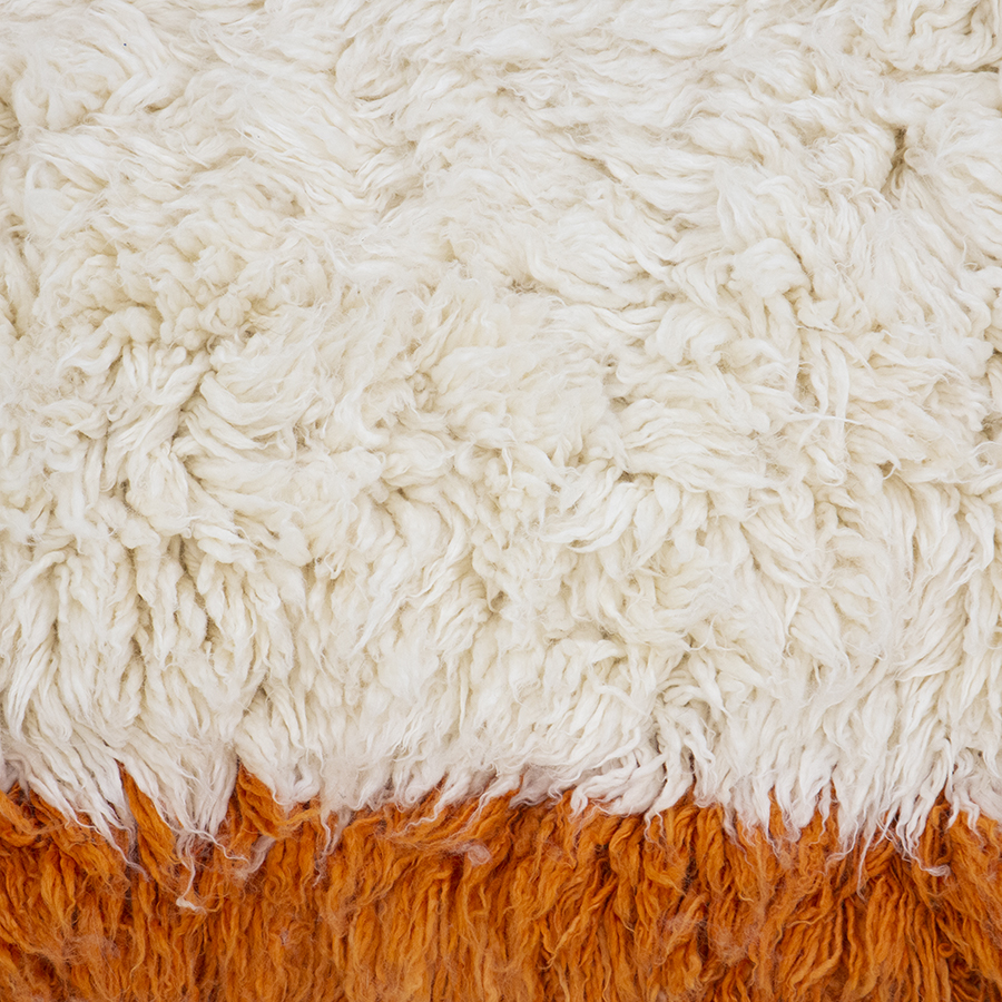 Fluffy square rug 'retro summers' (250x250) | HKLIVING