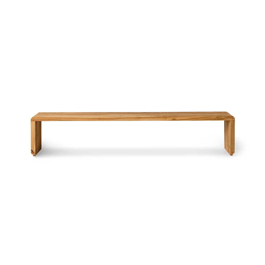 Slatted bench black, 96x43cm | HKLIVING