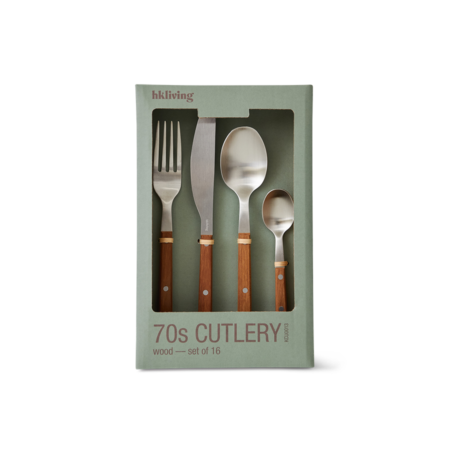 70s cutlery: dessert forks mint, set of 4 | HKLIVING