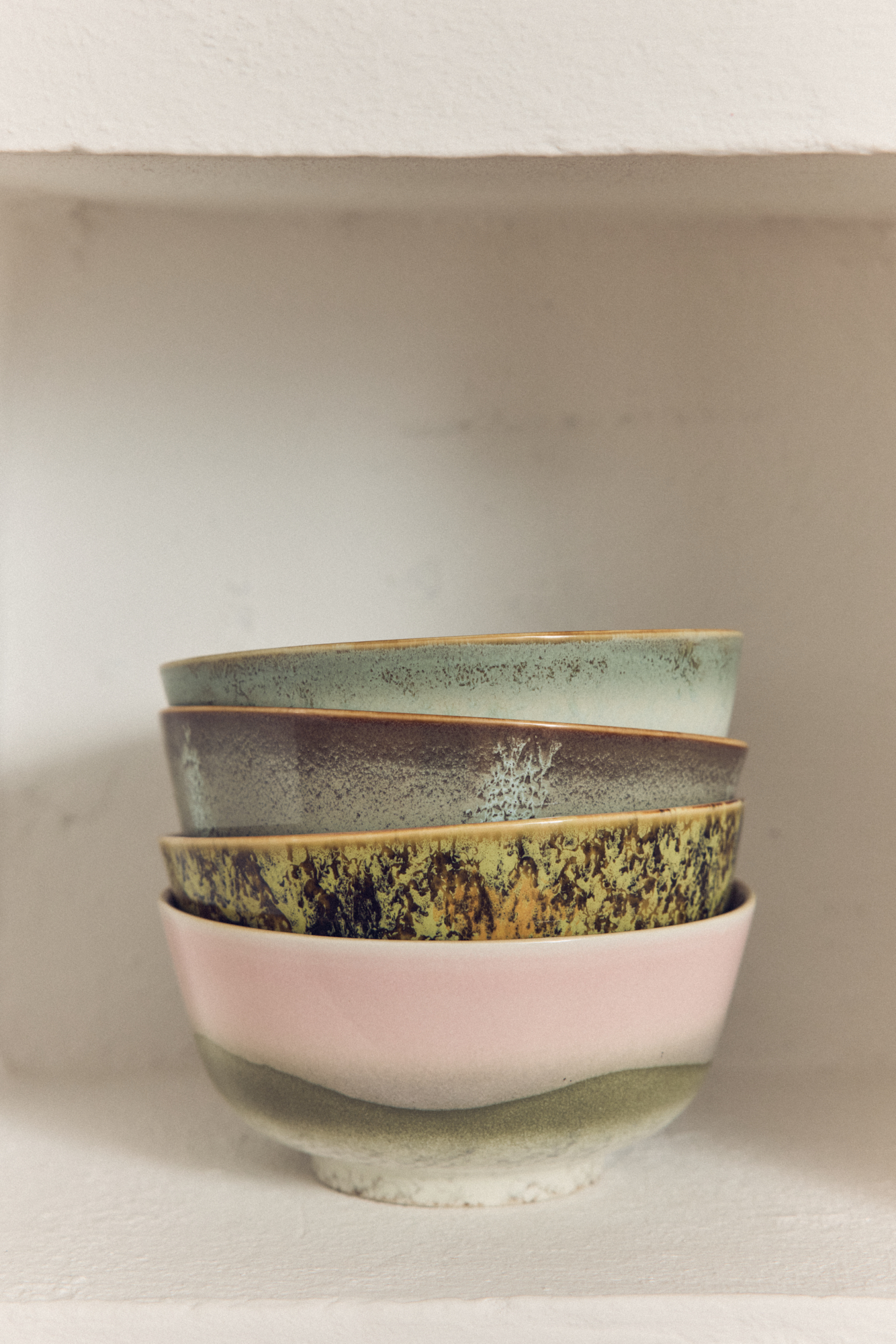 70s ceramics: ramen bowls, verge (set of 2) | HKLIVING