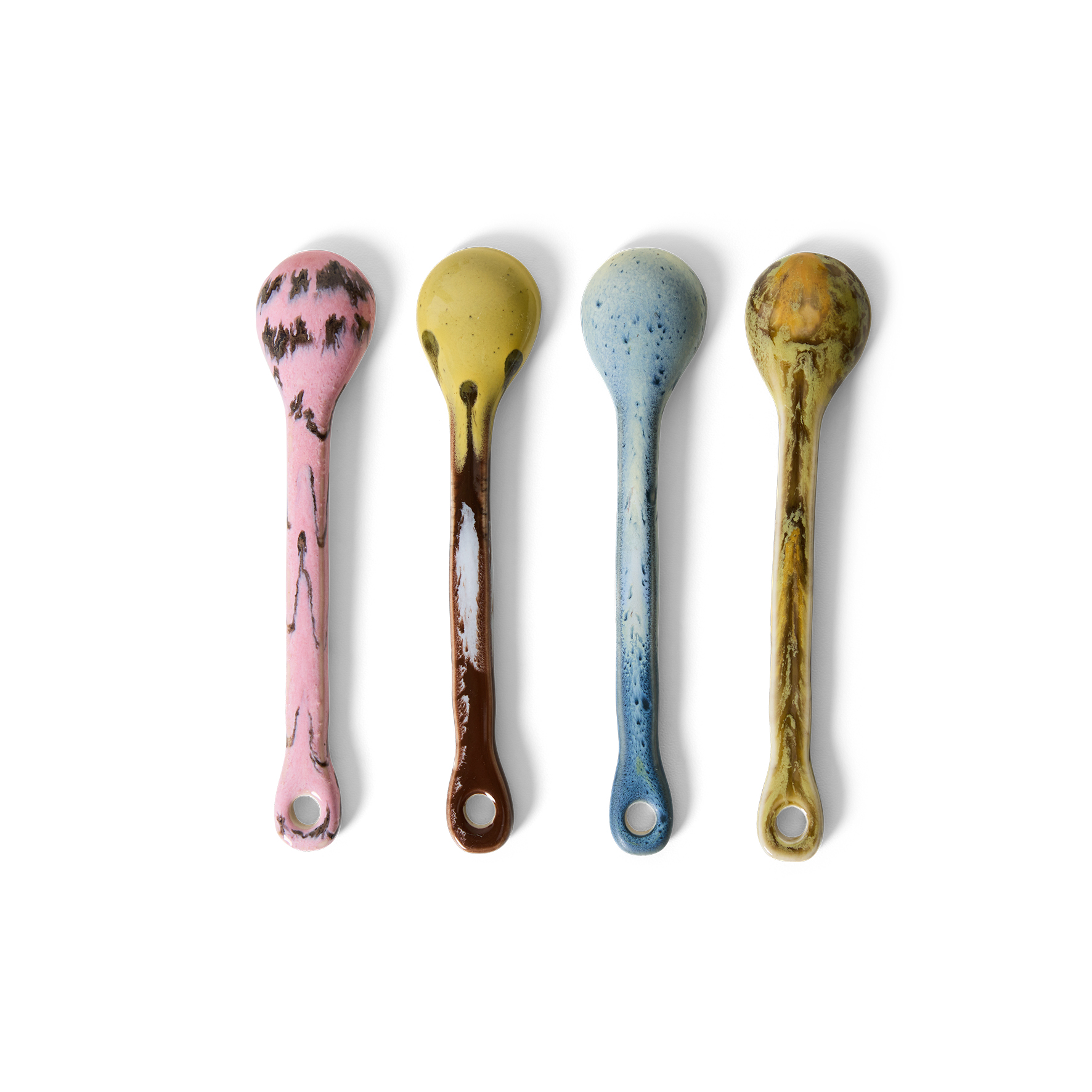 洋楽 Spoonful Productionz 70s ceramics: spoons M, sketch (set of 4) | HKLIVING