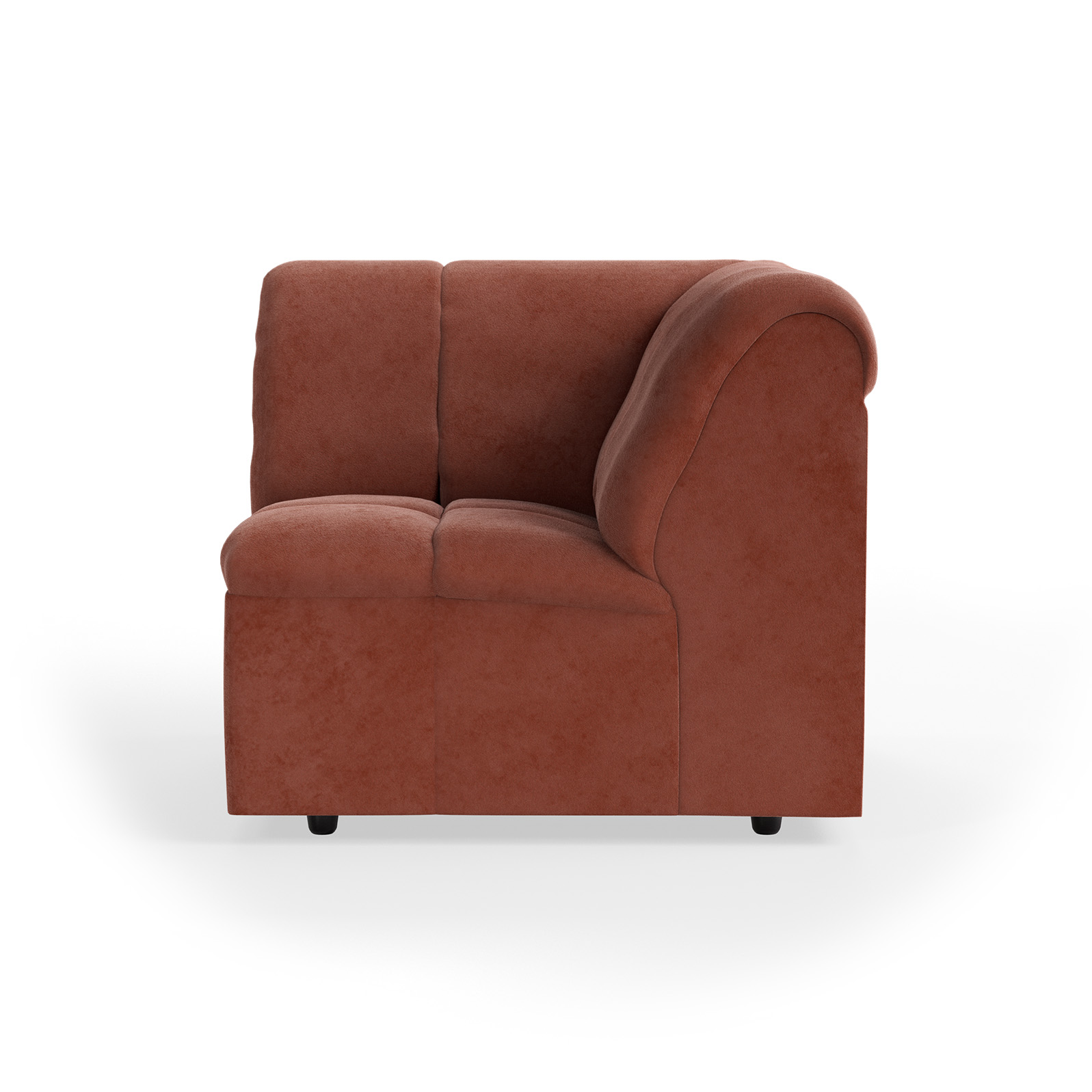Wave couch: element right divan, royal velvet magnolia | HKLIVING
