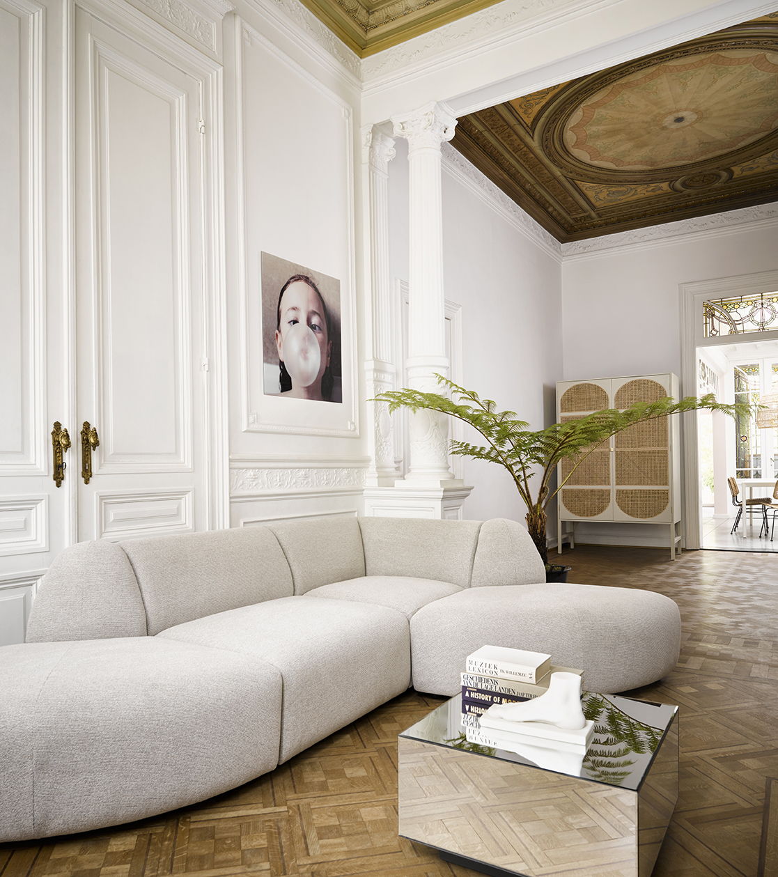 Jax couch: element left corner, sneak, light grey | HKLIVING