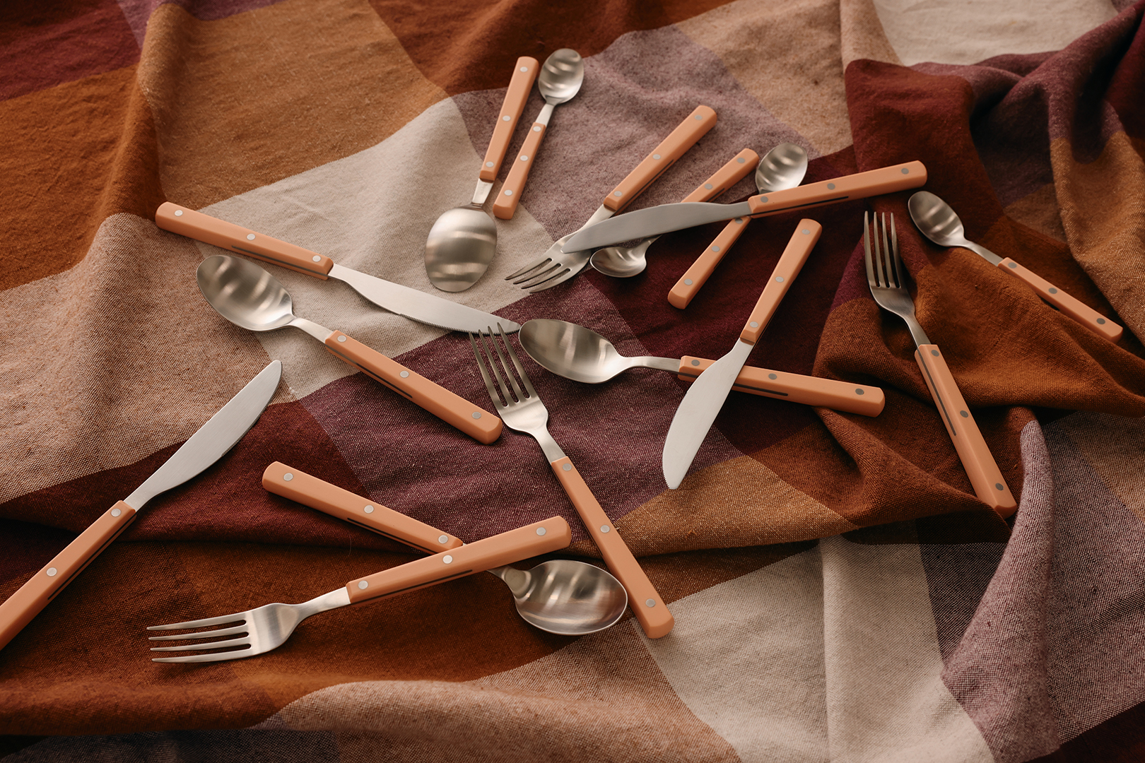 CAN　SPOON　7インチレコード　UK　英国オリジナル　Promo盤 70s cutlery: peach, set of 16 | HKLIVING