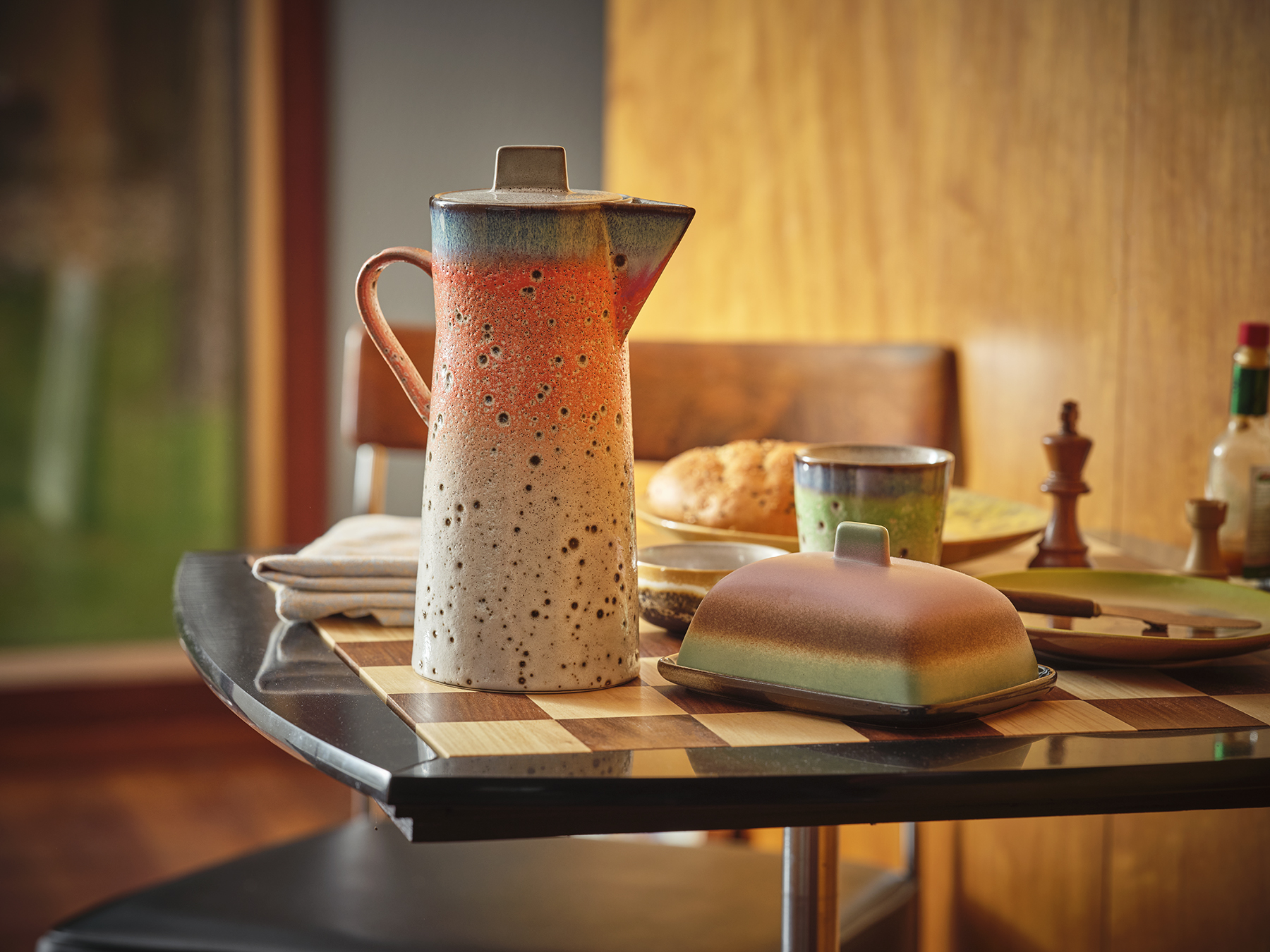70s ceramics: butter dish, mercury | HKLIVING