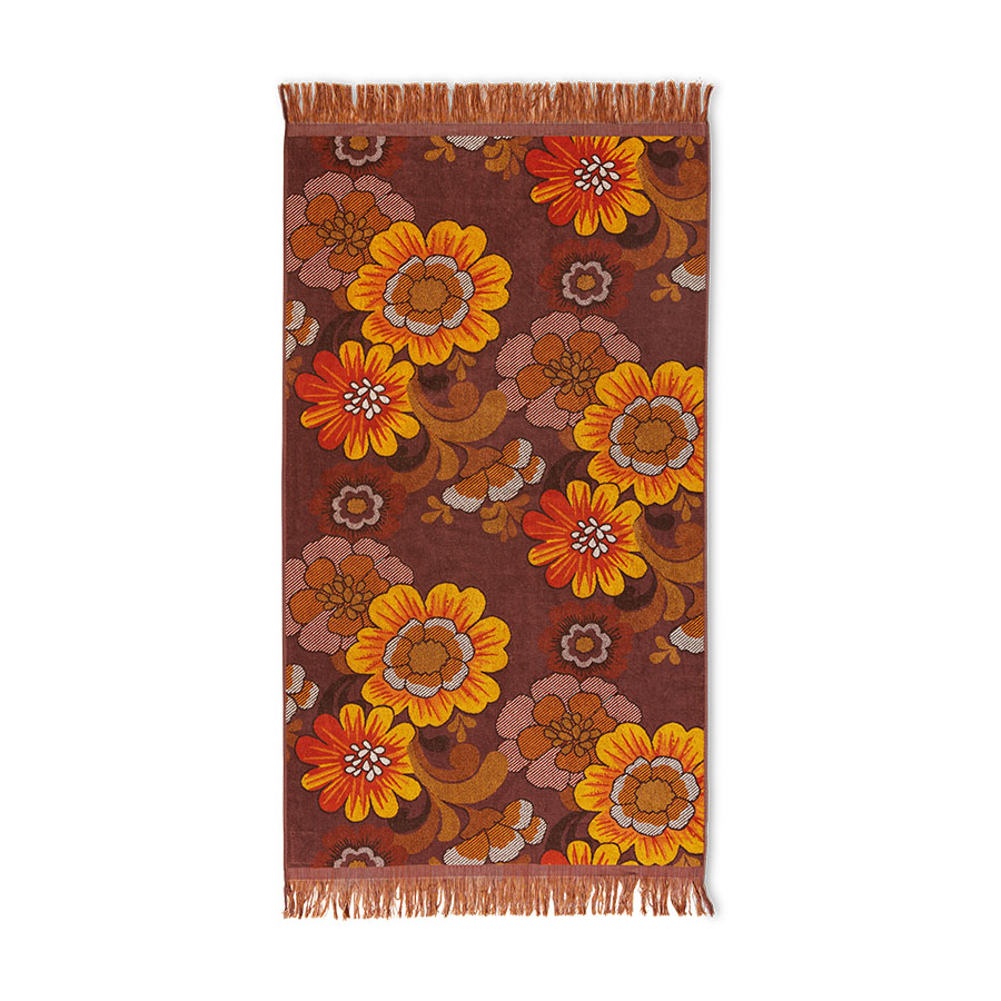 old sea vintage flower QUICK-DRY TOWEタオル old sea vintage flower